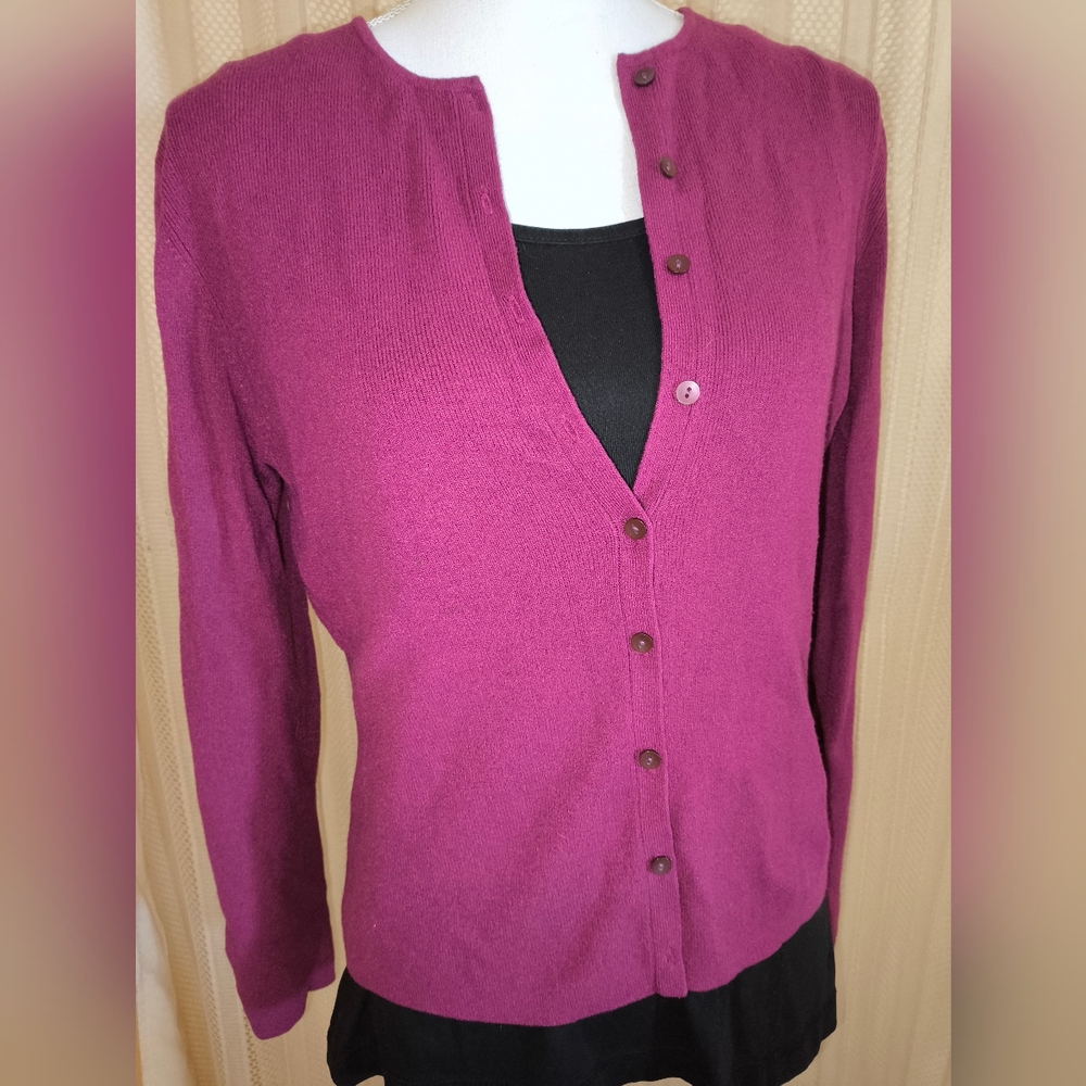 LOFT Dusty Rose Pink Cardigan Sweater M